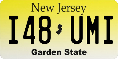 NJ license plate I48UMI