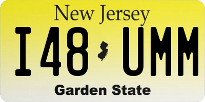 NJ license plate I48UMM