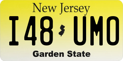 NJ license plate I48UMO