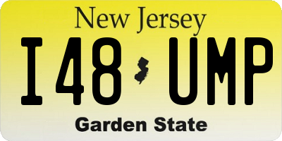 NJ license plate I48UMP