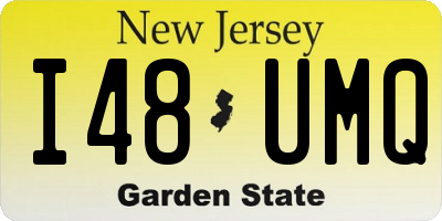 NJ license plate I48UMQ