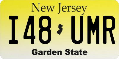 NJ license plate I48UMR