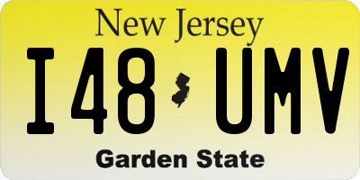 NJ license plate I48UMV