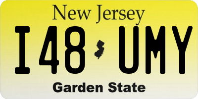 NJ license plate I48UMY