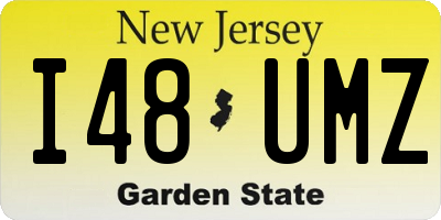 NJ license plate I48UMZ