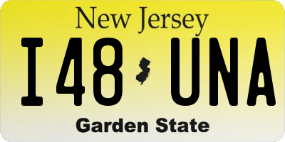 NJ license plate I48UNA