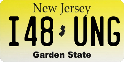 NJ license plate I48UNG