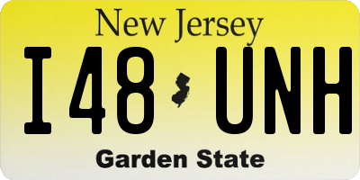 NJ license plate I48UNH