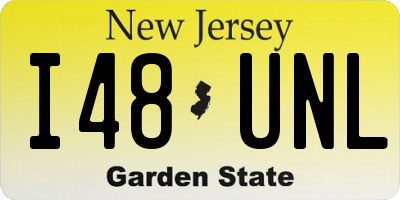 NJ license plate I48UNL