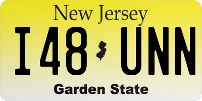 NJ license plate I48UNN