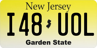 NJ license plate I48UOL