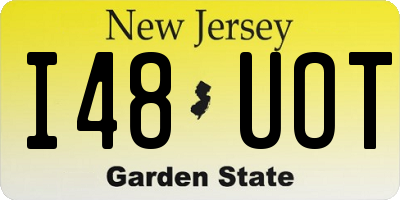 NJ license plate I48UOT
