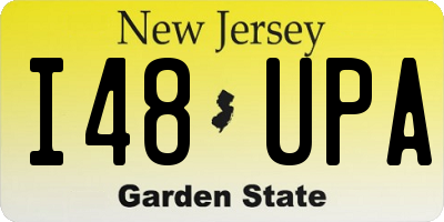 NJ license plate I48UPA