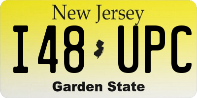 NJ license plate I48UPC