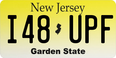 NJ license plate I48UPF