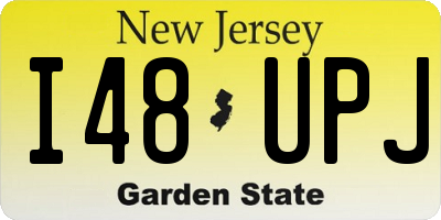 NJ license plate I48UPJ