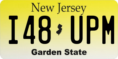 NJ license plate I48UPM