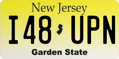 NJ license plate I48UPN