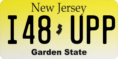 NJ license plate I48UPP