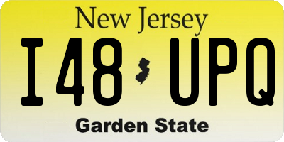 NJ license plate I48UPQ