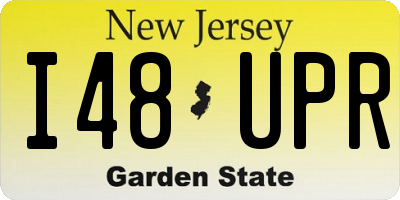 NJ license plate I48UPR
