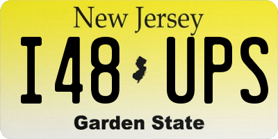 NJ license plate I48UPS