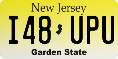 NJ license plate I48UPU