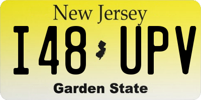 NJ license plate I48UPV