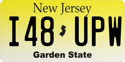 NJ license plate I48UPW