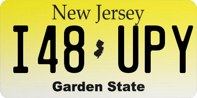 NJ license plate I48UPY