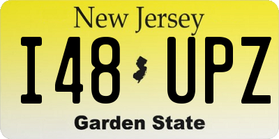 NJ license plate I48UPZ