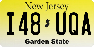 NJ license plate I48UQA