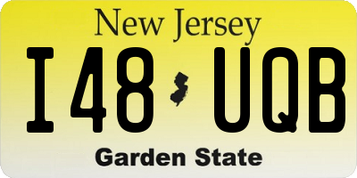 NJ license plate I48UQB