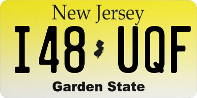 NJ license plate I48UQF