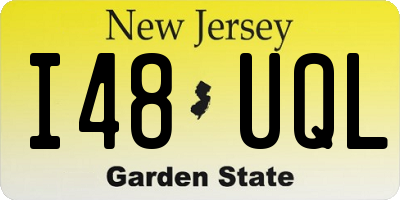 NJ license plate I48UQL