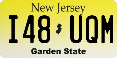 NJ license plate I48UQM