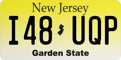 NJ license plate I48UQP