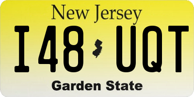 NJ license plate I48UQT
