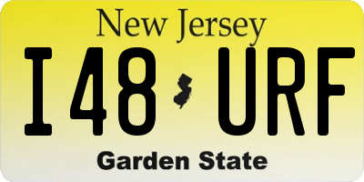 NJ license plate I48URF