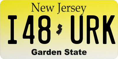 NJ license plate I48URK