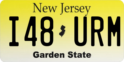 NJ license plate I48URM