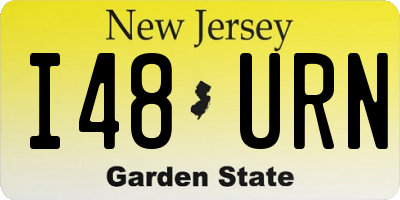 NJ license plate I48URN