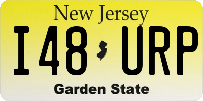 NJ license plate I48URP