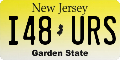 NJ license plate I48URS