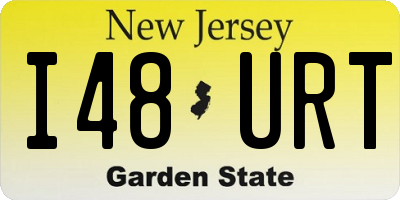 NJ license plate I48URT