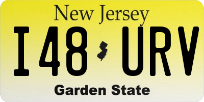 NJ license plate I48URV