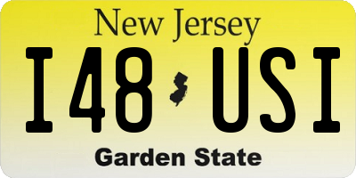 NJ license plate I48USI