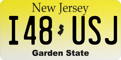 NJ license plate I48USJ