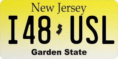 NJ license plate I48USL