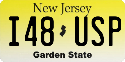 NJ license plate I48USP